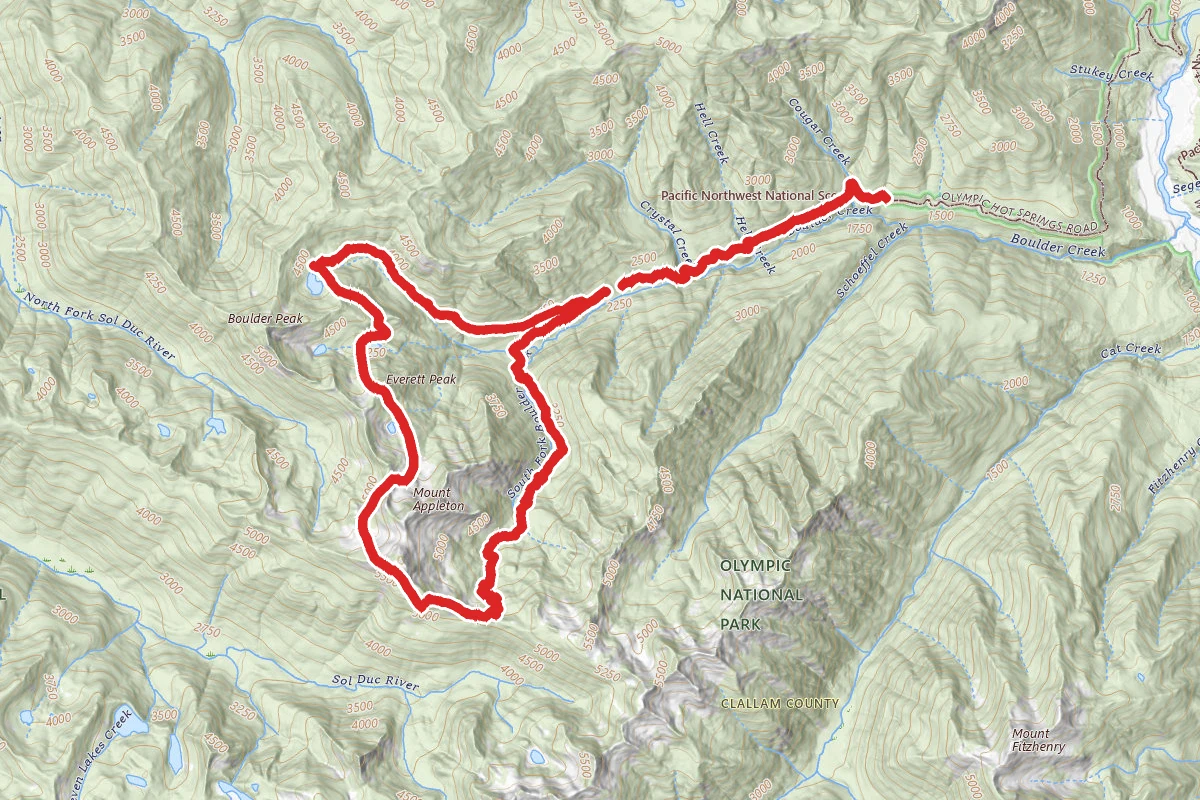 Everett Peak, and Mount Appleton Loop Trail