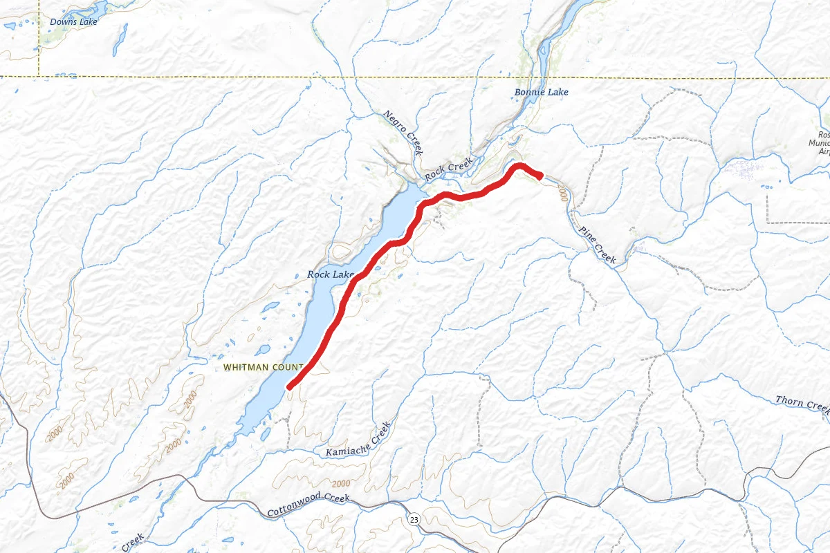 Rock Lake via Palouse to Cascades State Park Trail