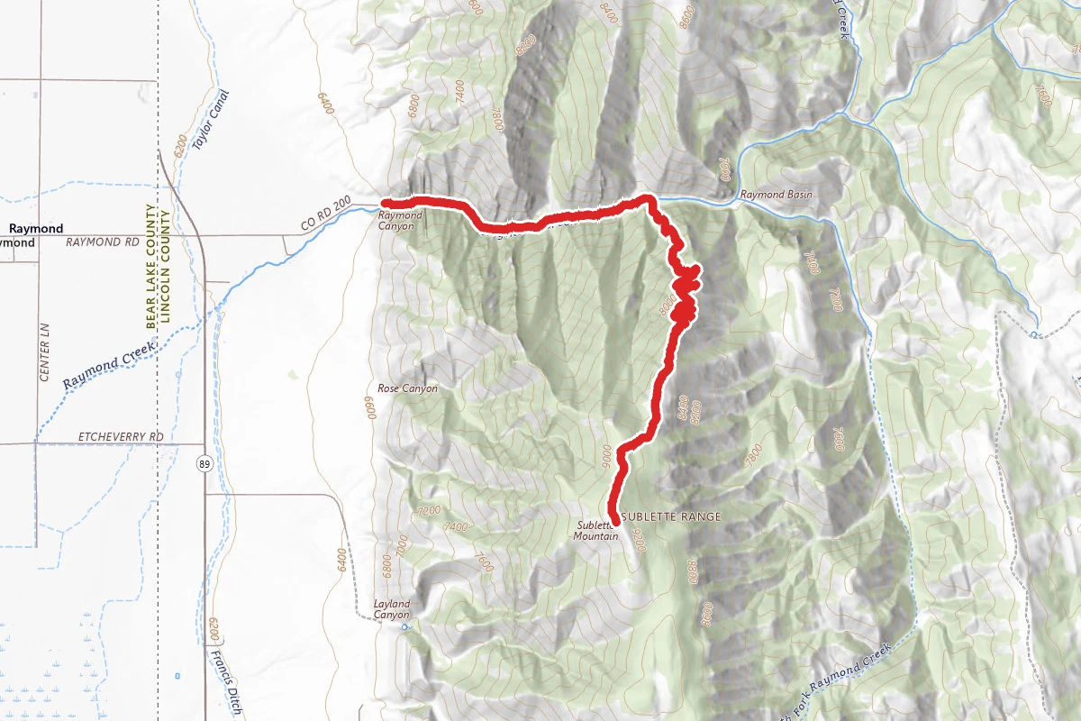 Sublette Mountain Trail