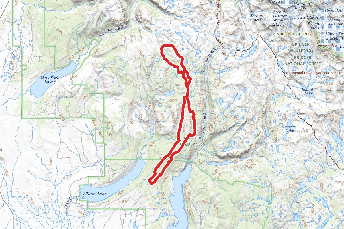 Glimpse, Trapper, Heart, Round Lakes Loop