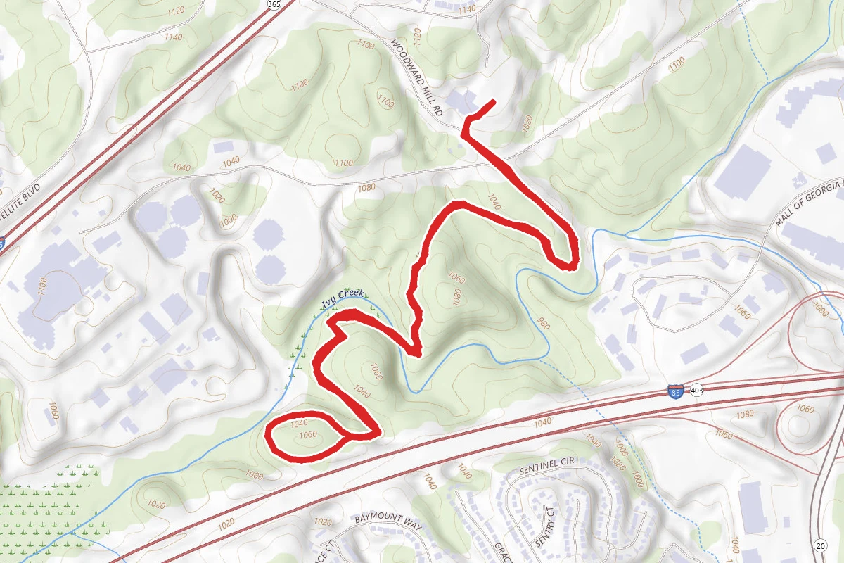 Ivy Creek Greenway to Wildlife Observation Trail