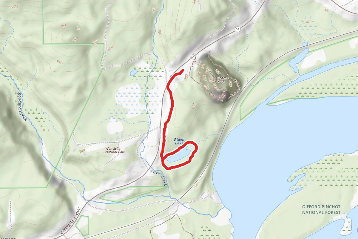 To Riddel Lake