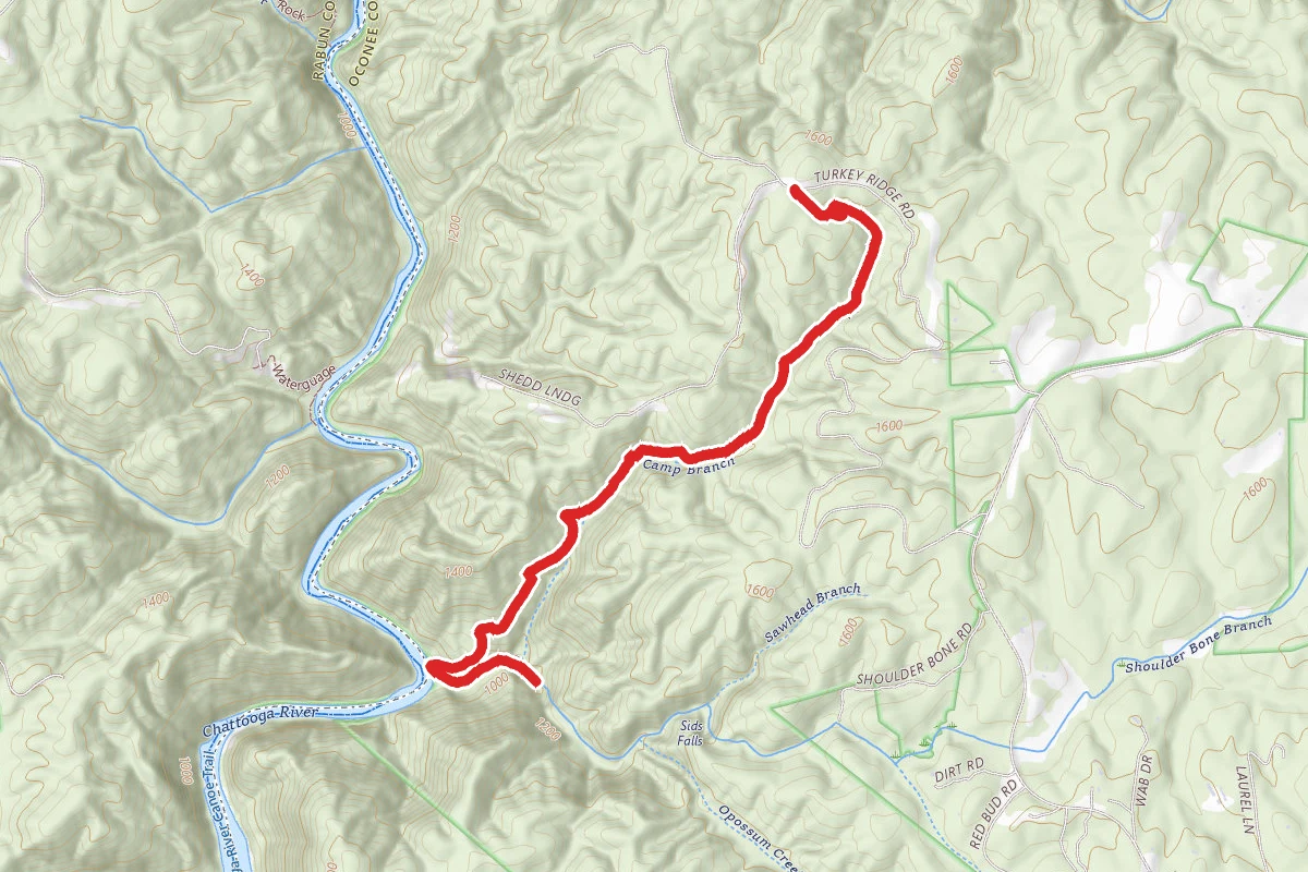 Opossum Creek Falls Trail