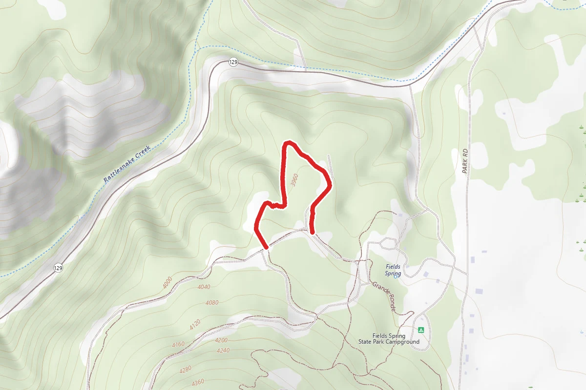 Larch Loop route map