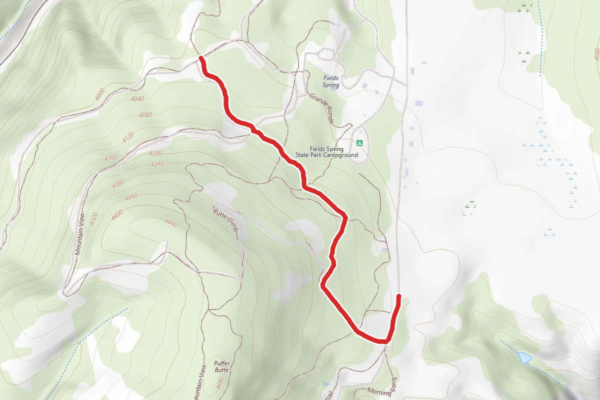 Ponderosa route map
