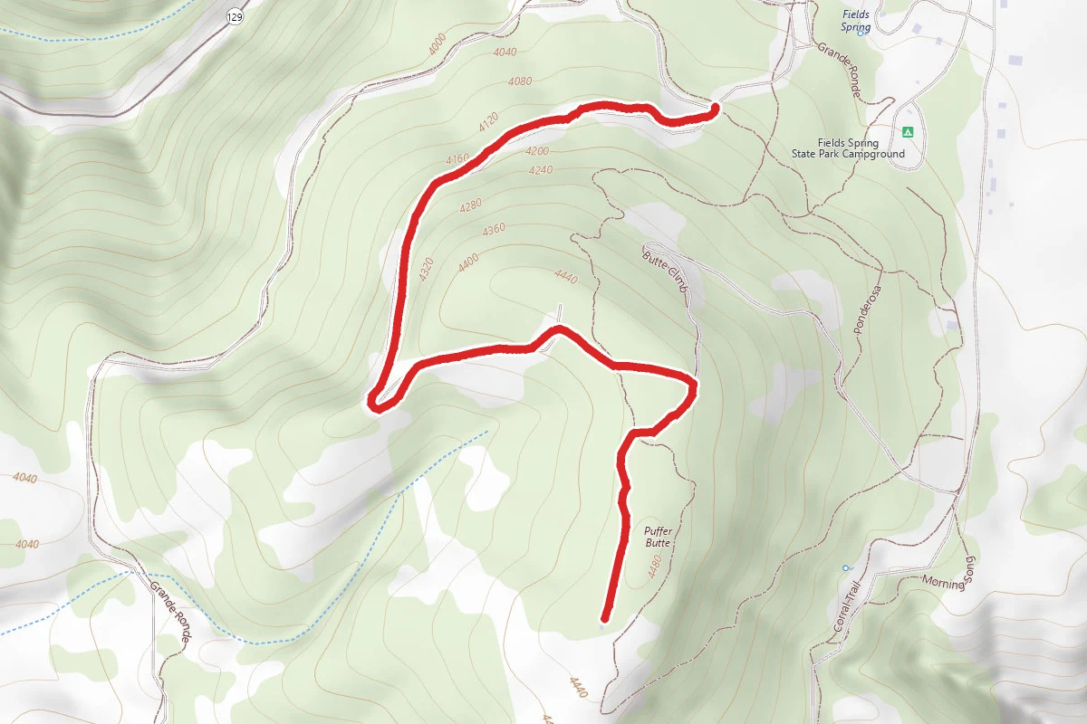 Mountain View route map