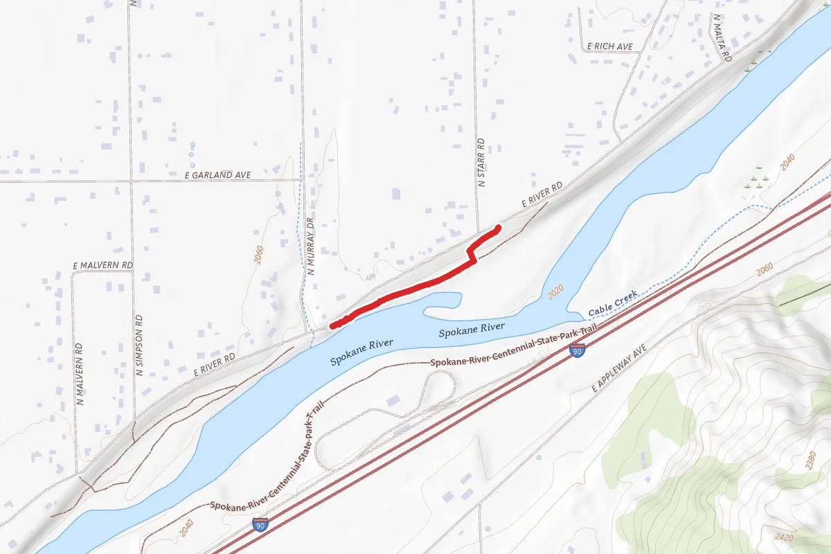 Spokane River Centennial State Park Trail