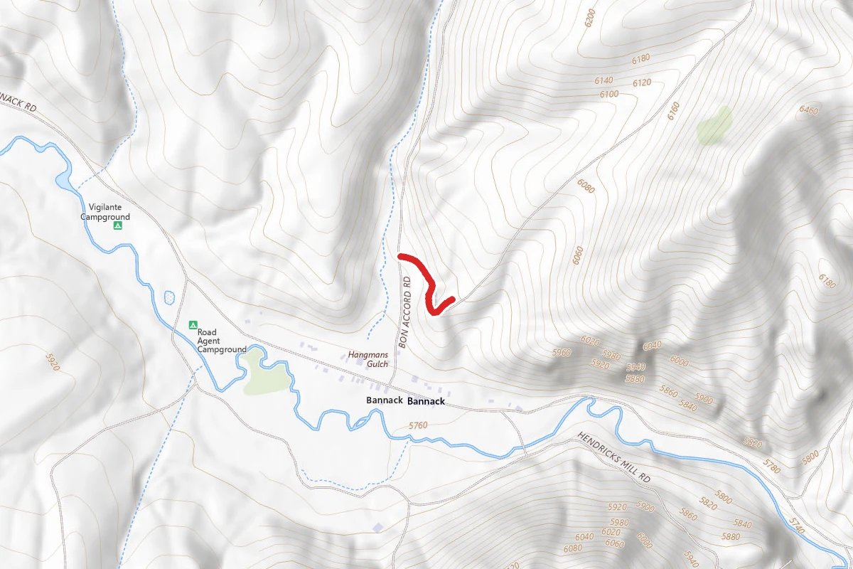 Road Agent Rock/Hangman's Gulch Cut-Off Trail