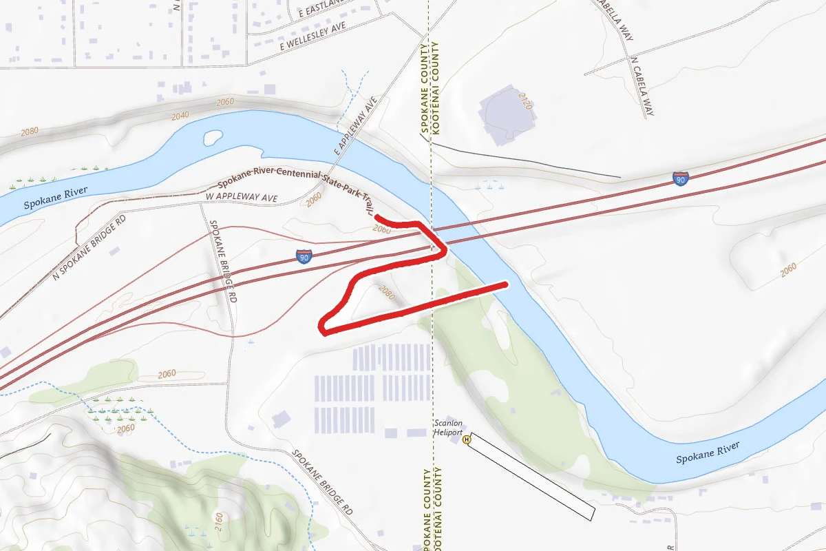 Spokane River Centennial State Park Trail
