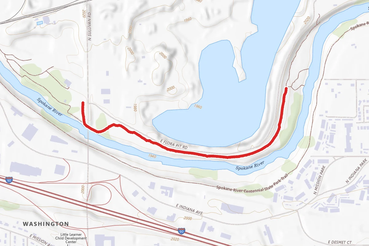 Spokane River Centennial State Park Trail