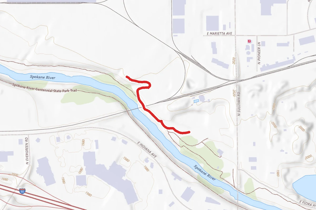 Spokane River Centennial State Park Trail