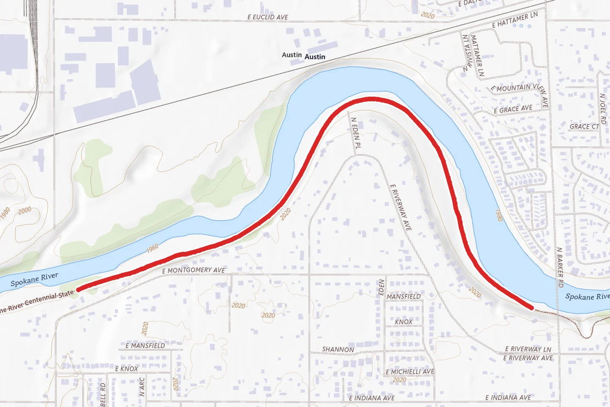 Spokane River Centennial State Park Trail
