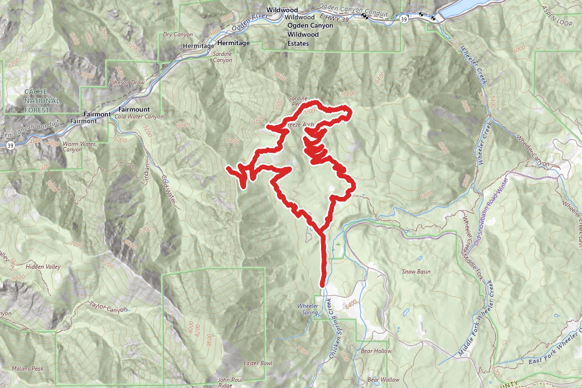 Sardine Peak Ogden Outlook Trail