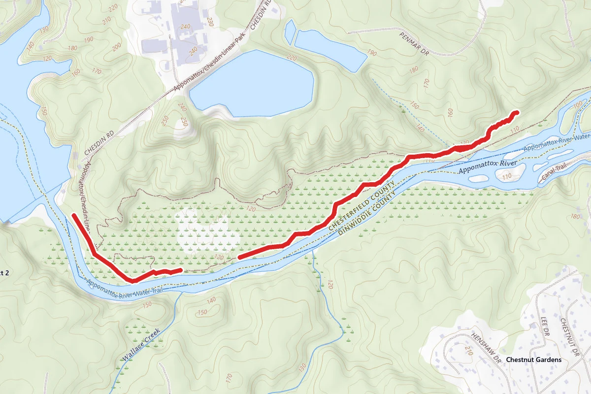 Appomattox River Trail John J. Radcliffe Conservation Area Trail