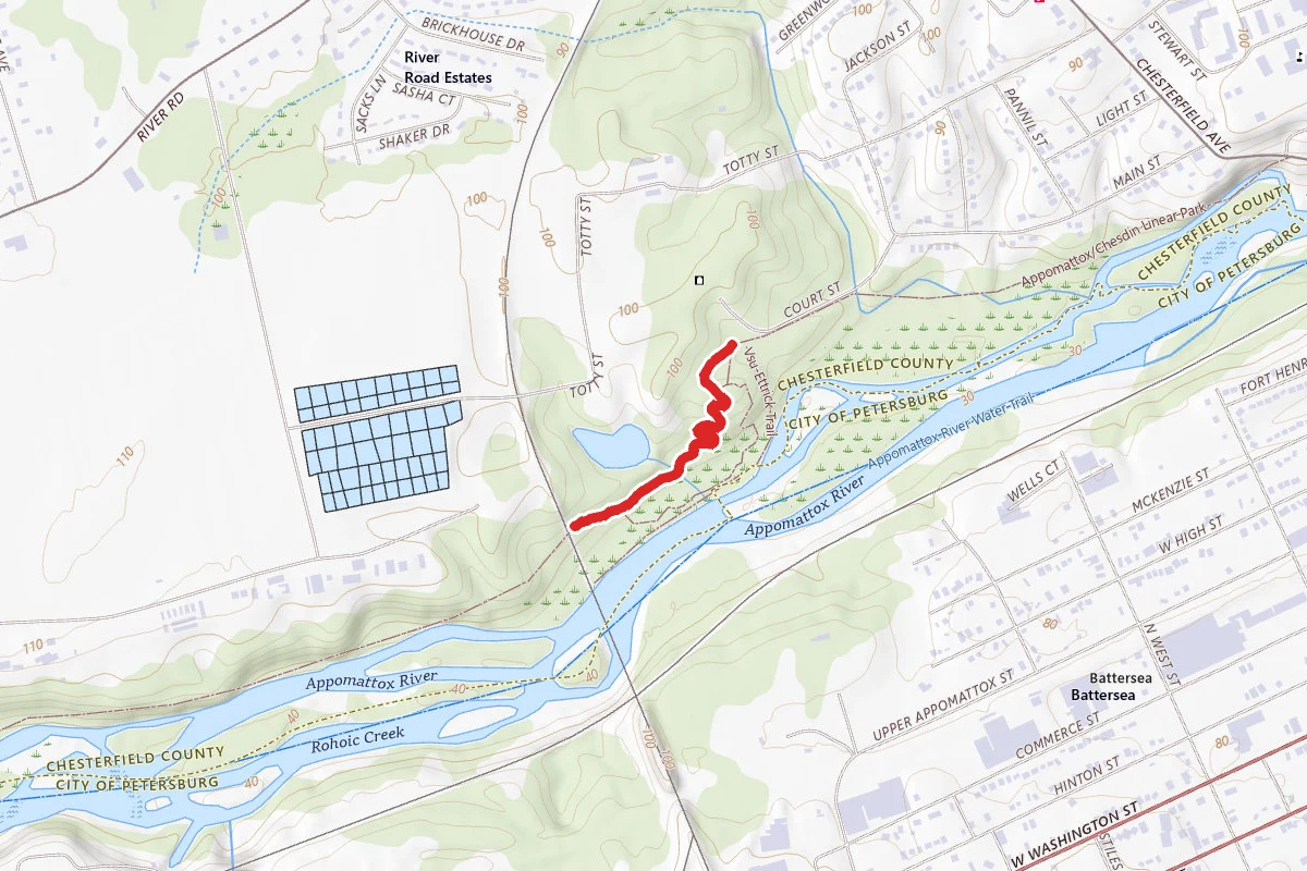 Appomattox River Trail/Vsu Trail Head