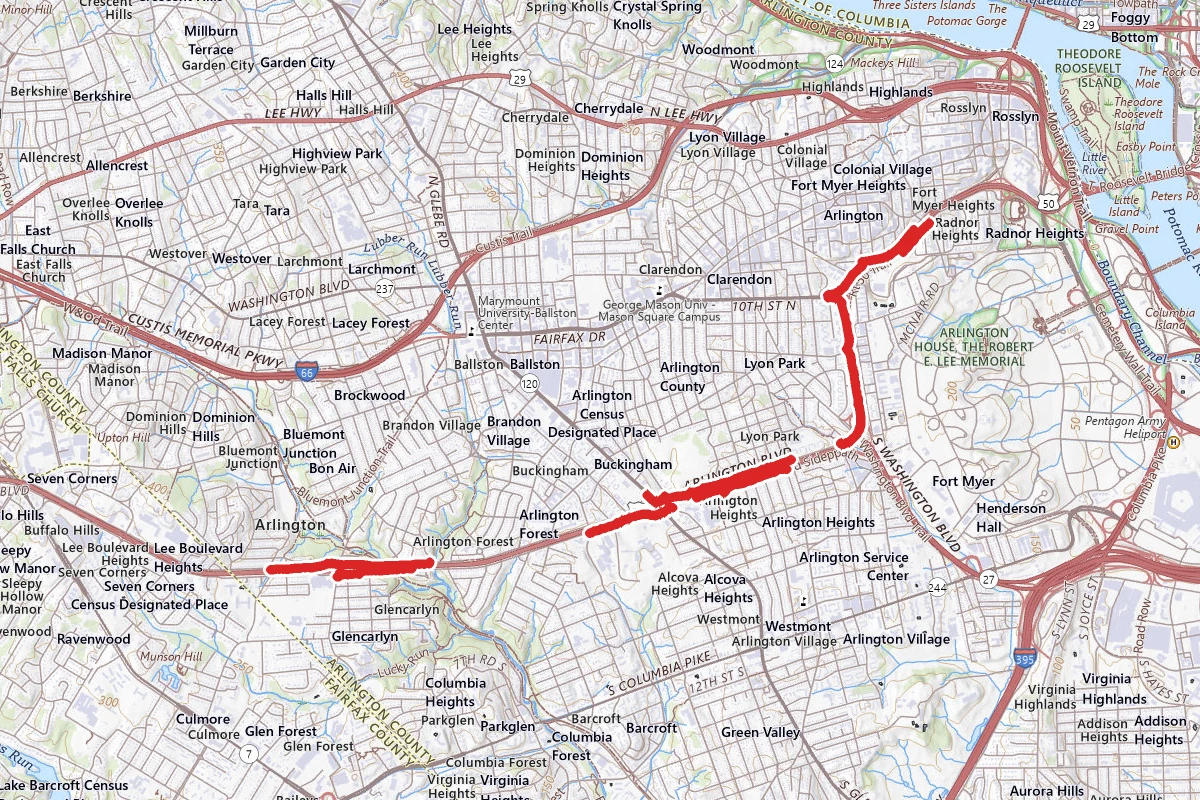 Arlington Blvd Trail/Rt 50 Trail