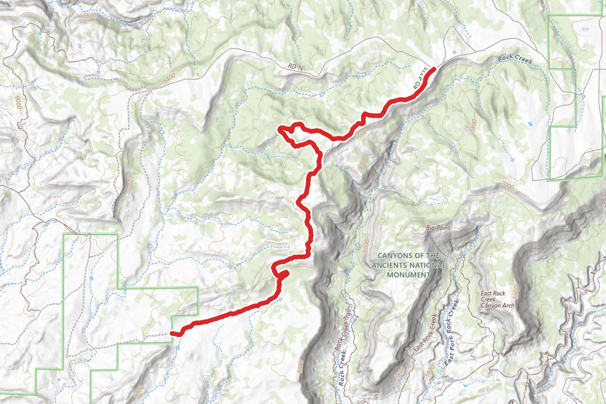 Blm Route 4725: Rock Rim Road