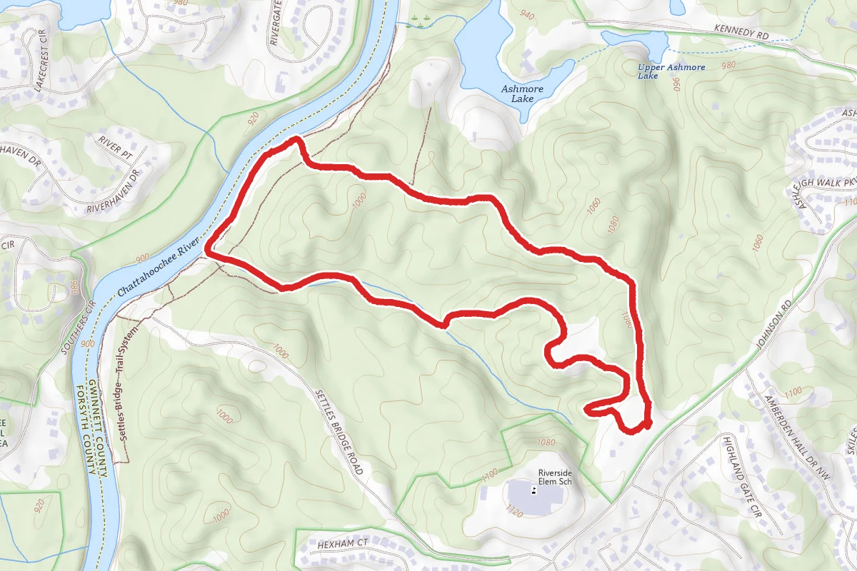 Settles Bridge Park Extended Loop Trail