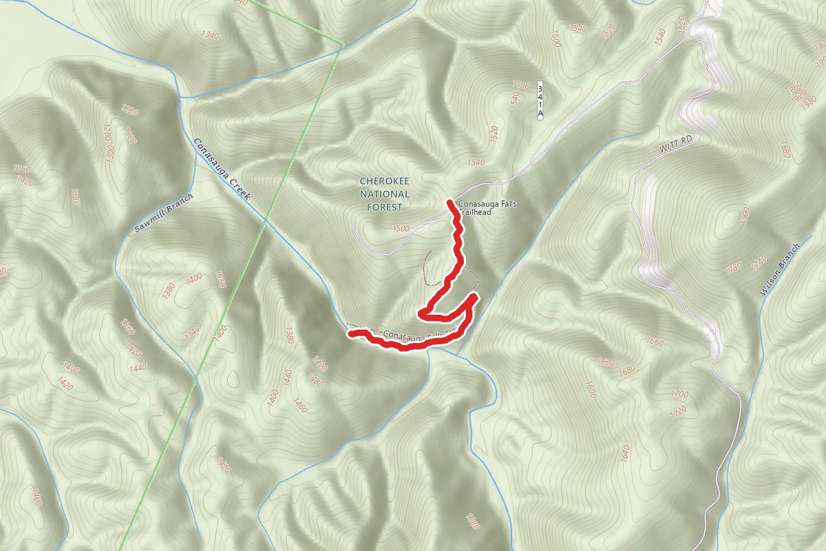 Conasauga Falls Trail