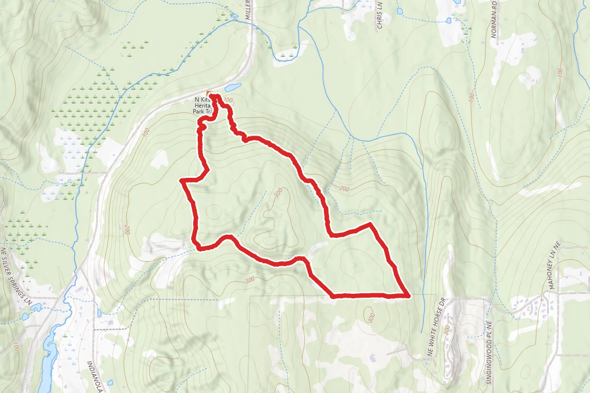 Spine Line, Ravine Run, White Horse, and Boundary Trails Loop