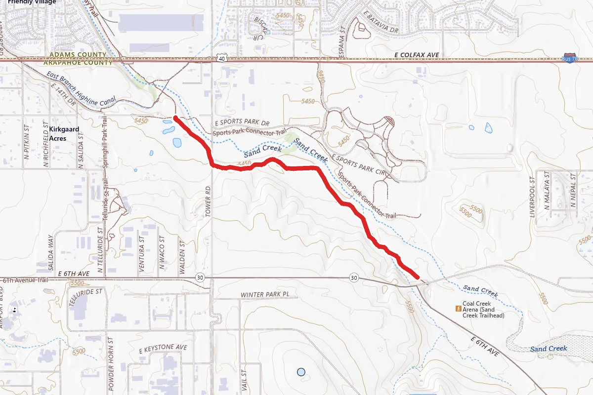 Sand Creek Greenway Trail