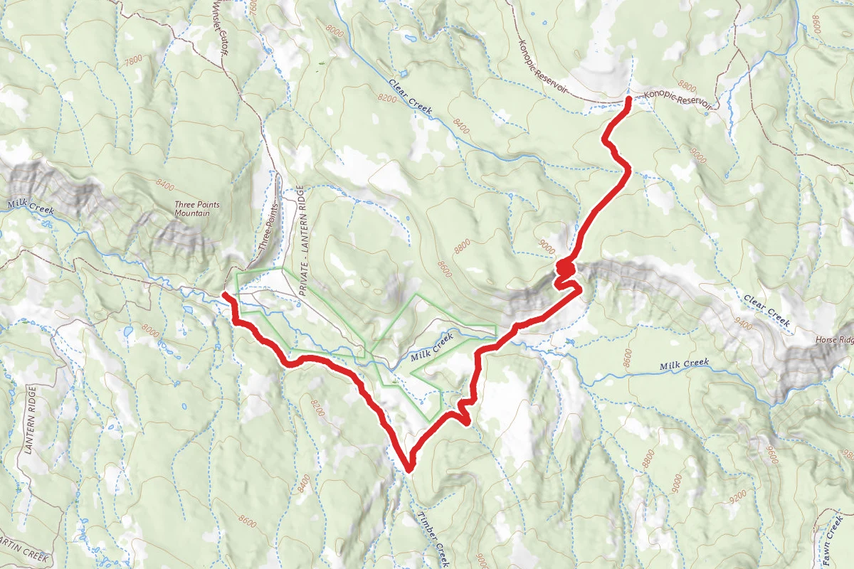 Milk Creek / Horse Ridge Trail