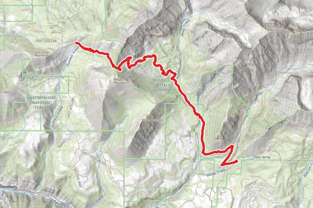 Whipple Mountain Trail