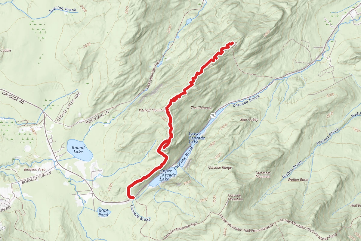 Pitchoff Mountain and Balancing Rocks Trail