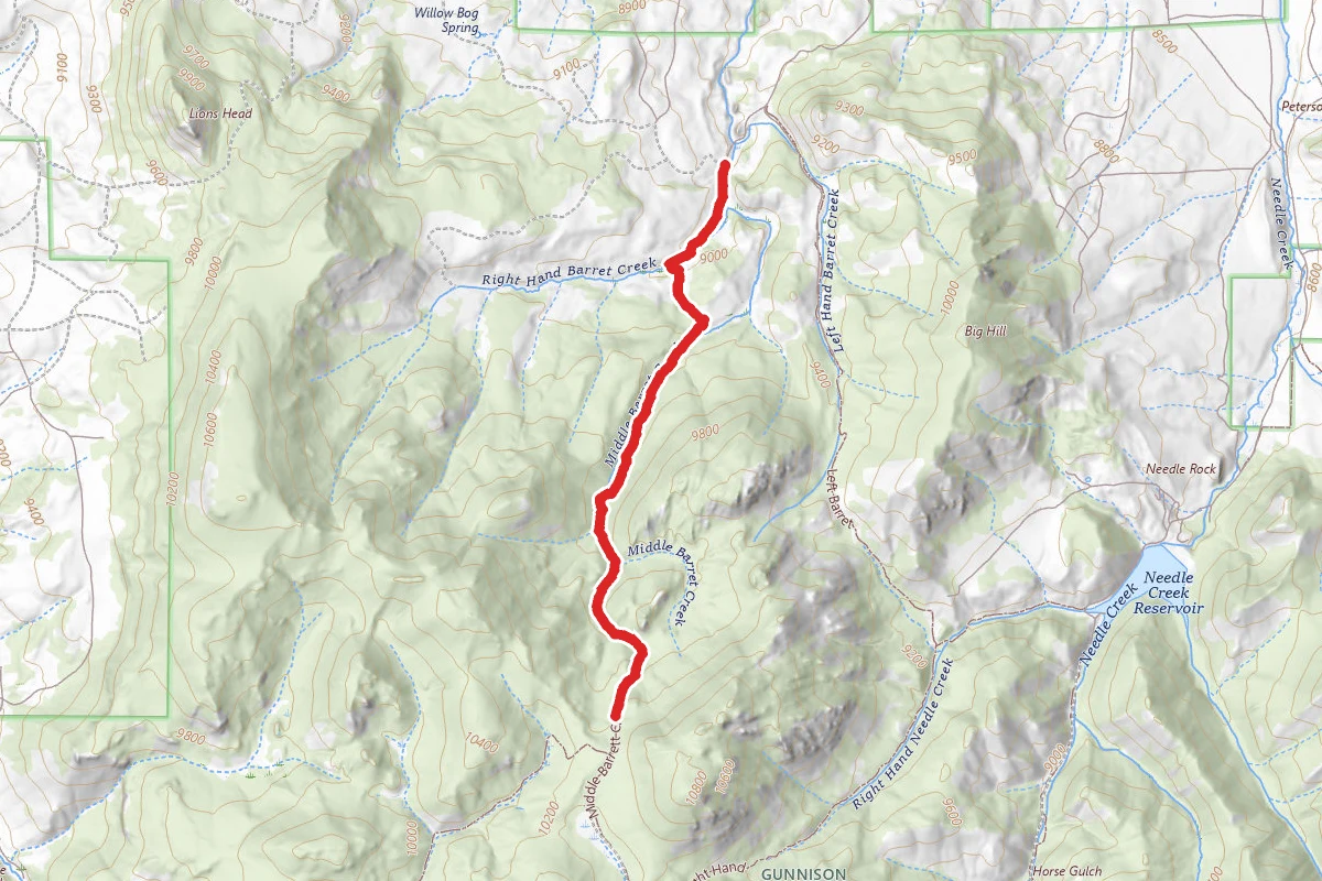Middle Barrett Creek Trail