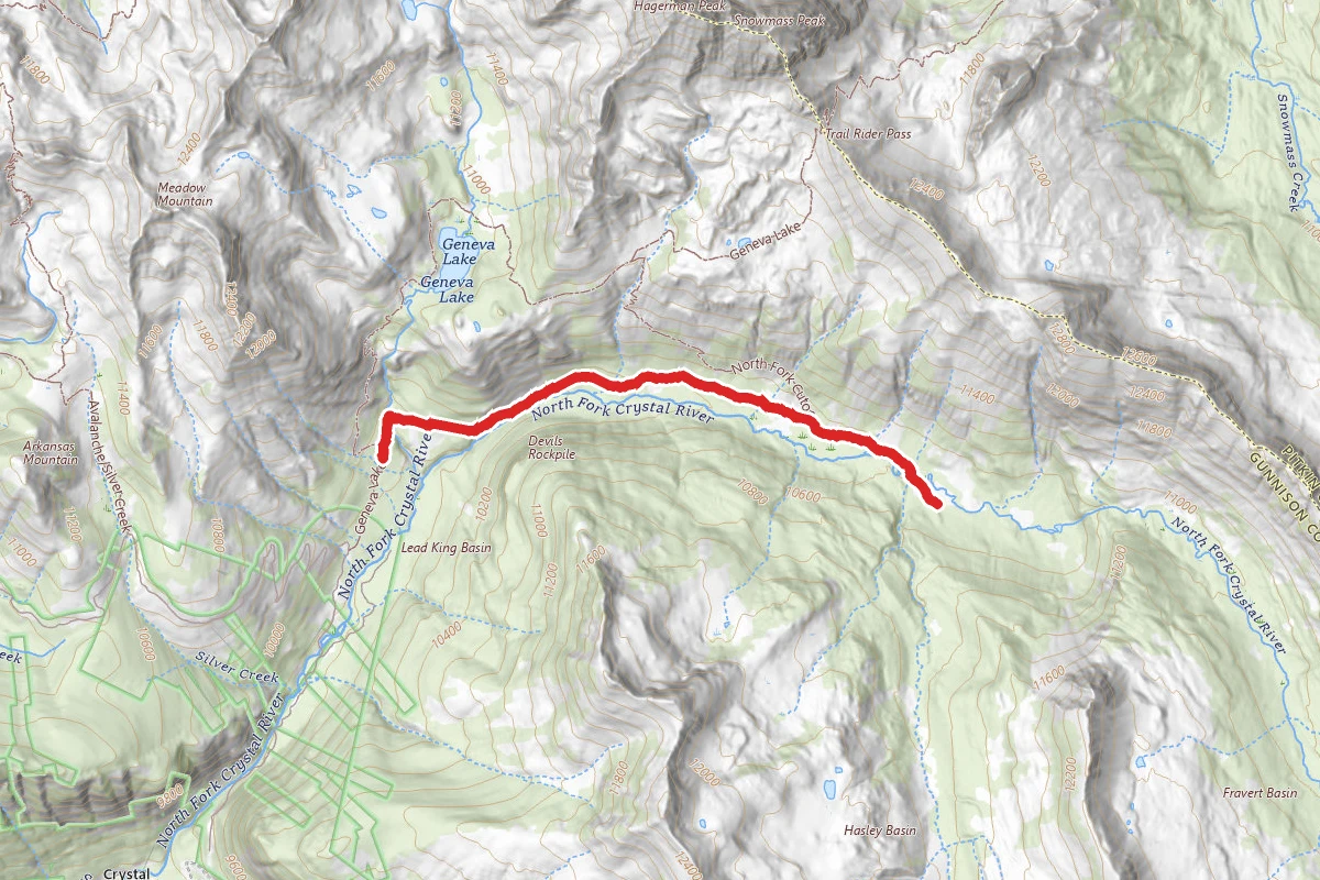 North Fork Crystal River Trail