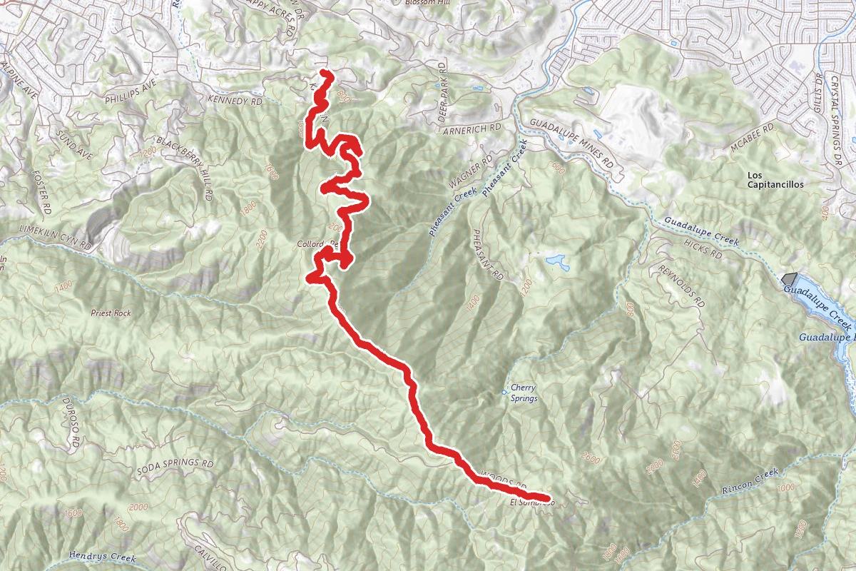 Mount El Sombroso via Kennedy Trail