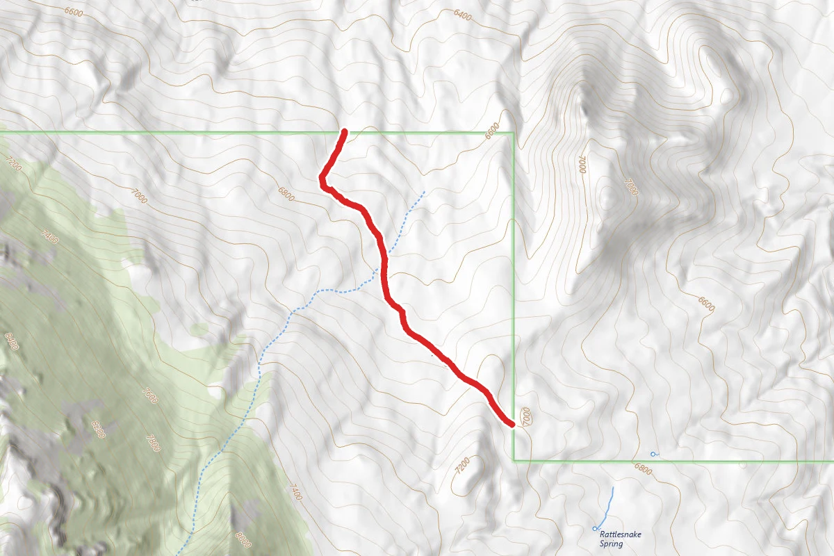 Rattlesnake Spring route map