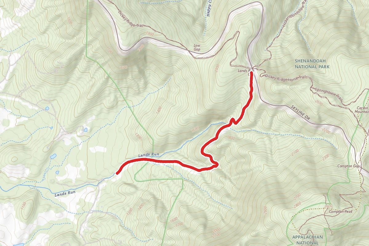 Lands Run Falls Trail