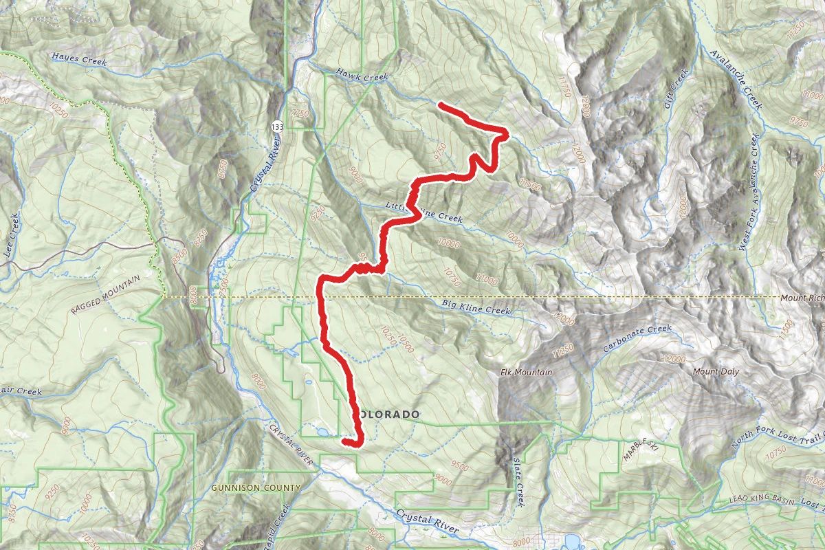 Lily Lake Trail route map