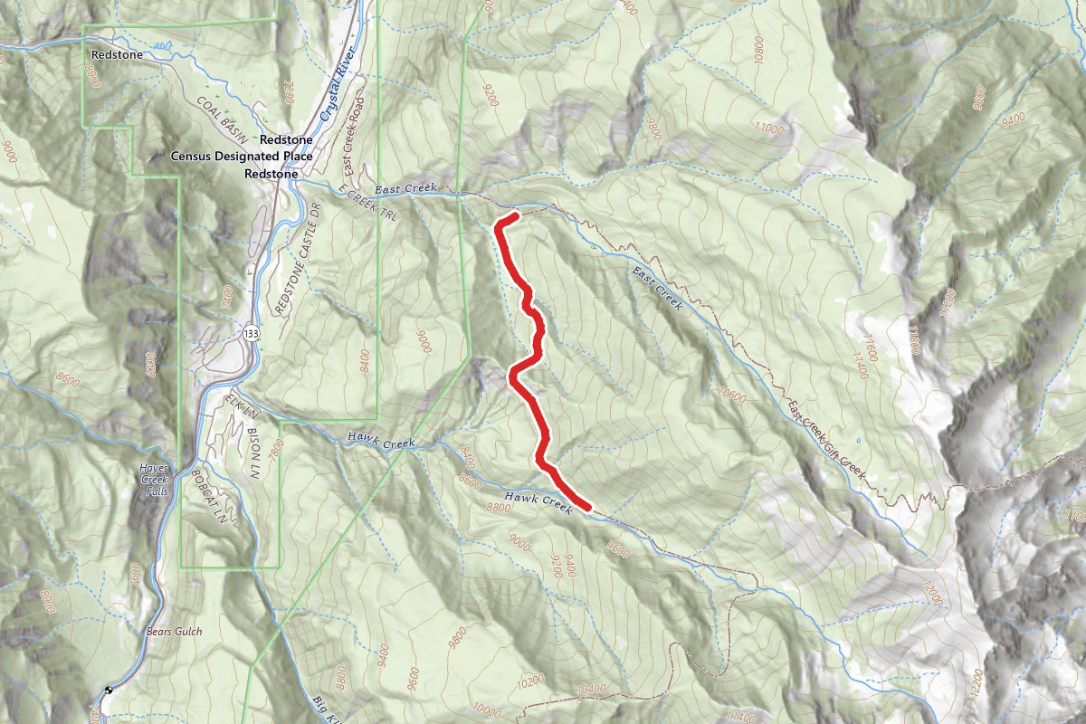 Lily Lake Trail route map