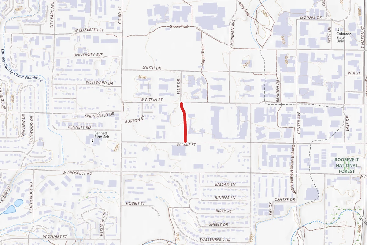 Arbor Trail route map