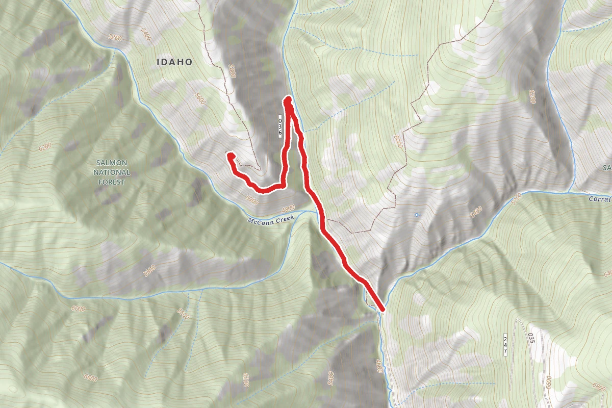 Henderson Ridge route map