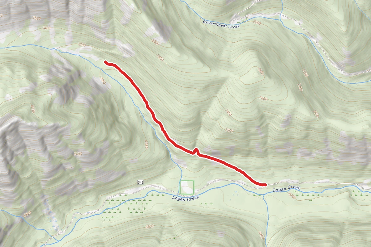 N. Fork Logan Cr (Ludwig Mine)