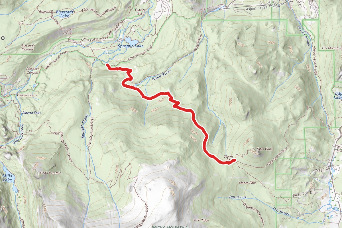 Glacier Creek To Storm Pass Trail