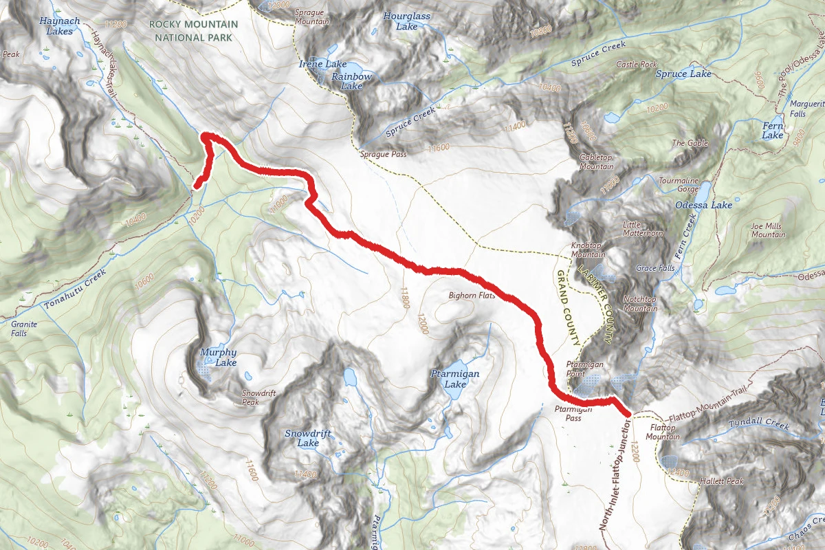 Tonahutu Creek-Flattop Junction