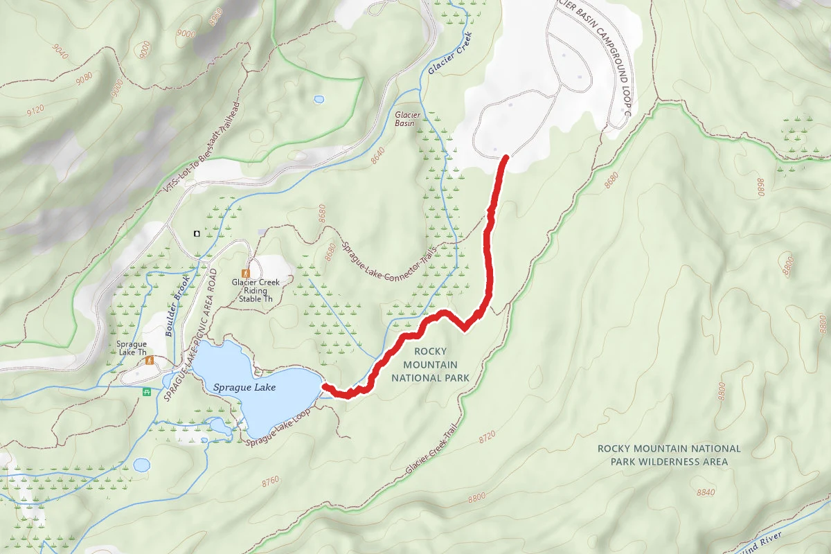 Glacier Basic C. G. - Sprague Lake Trail
