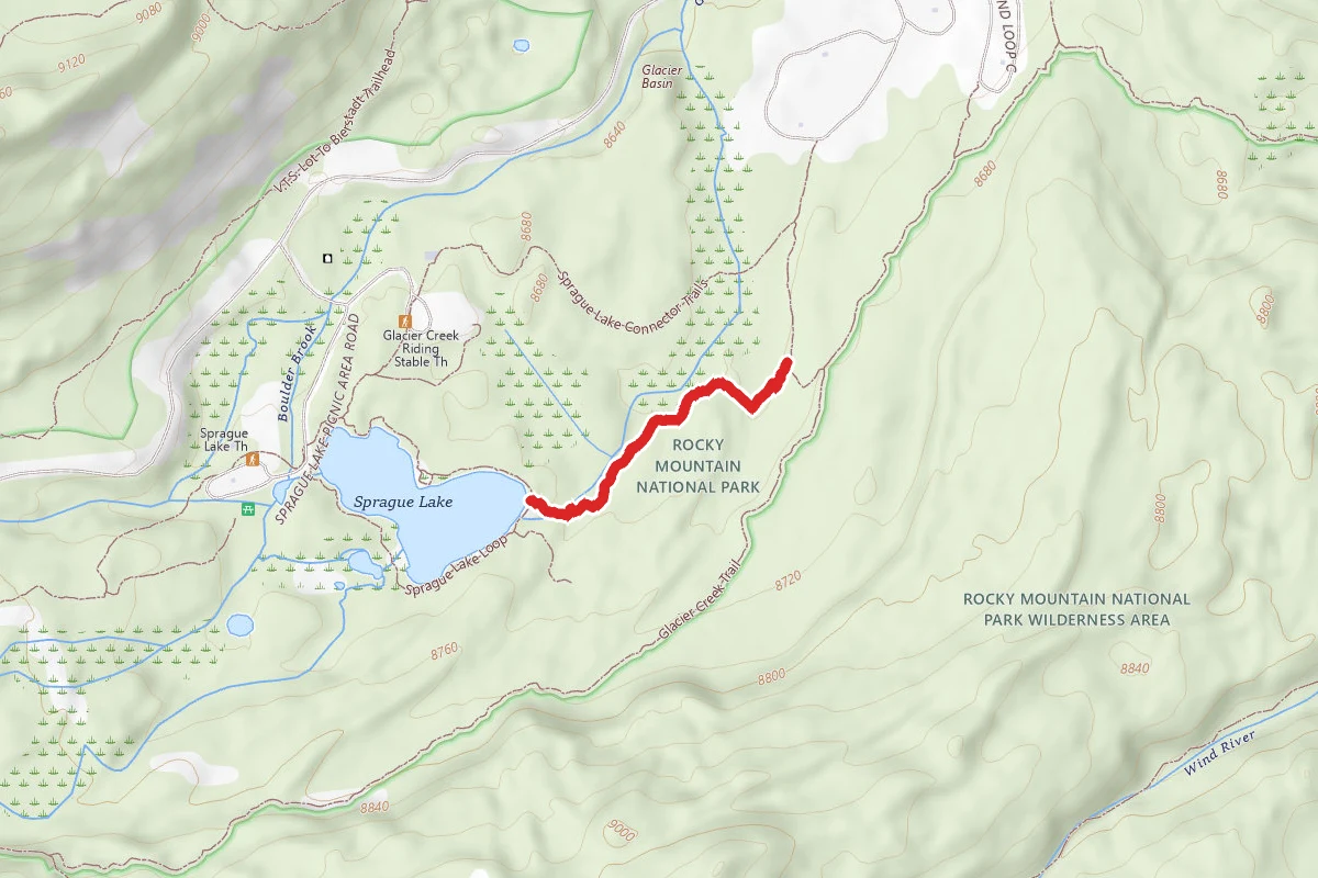 Glacier Basic C. G. - Sprague Lake Trail