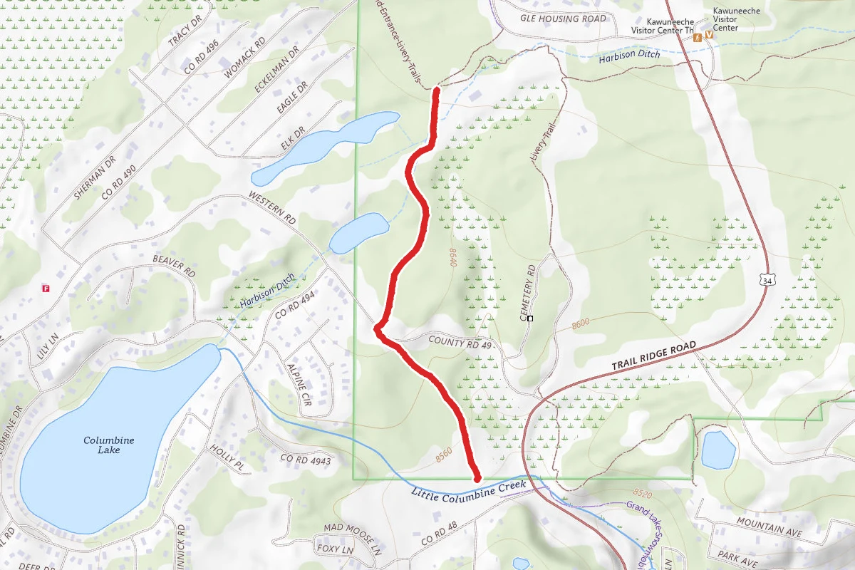Sewerline/Snowmobile Access Trail