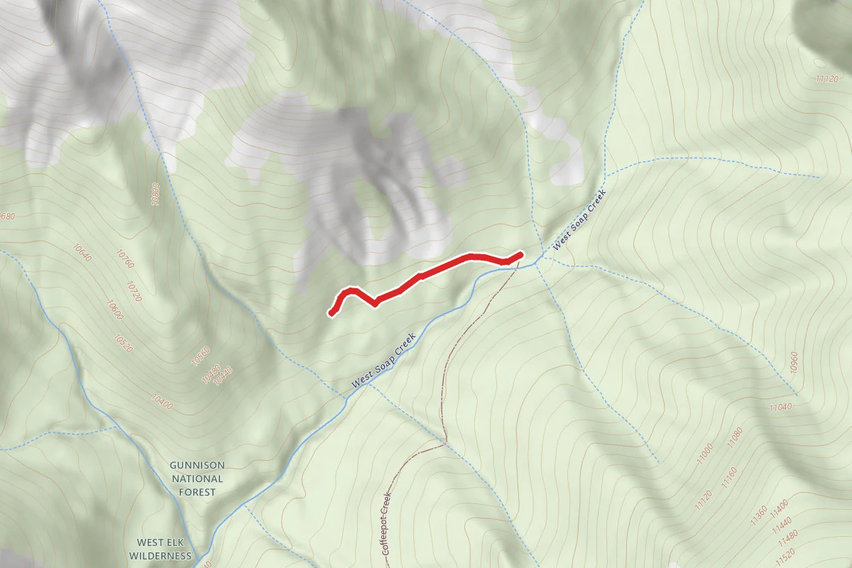 East Creek Trail route map