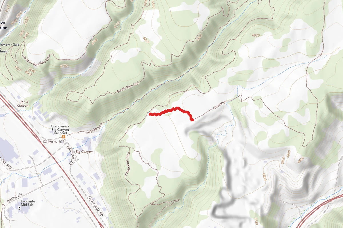 Cowboy route map