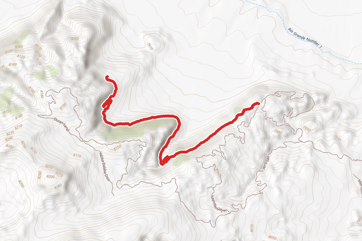 Bull Sorcerer route map
