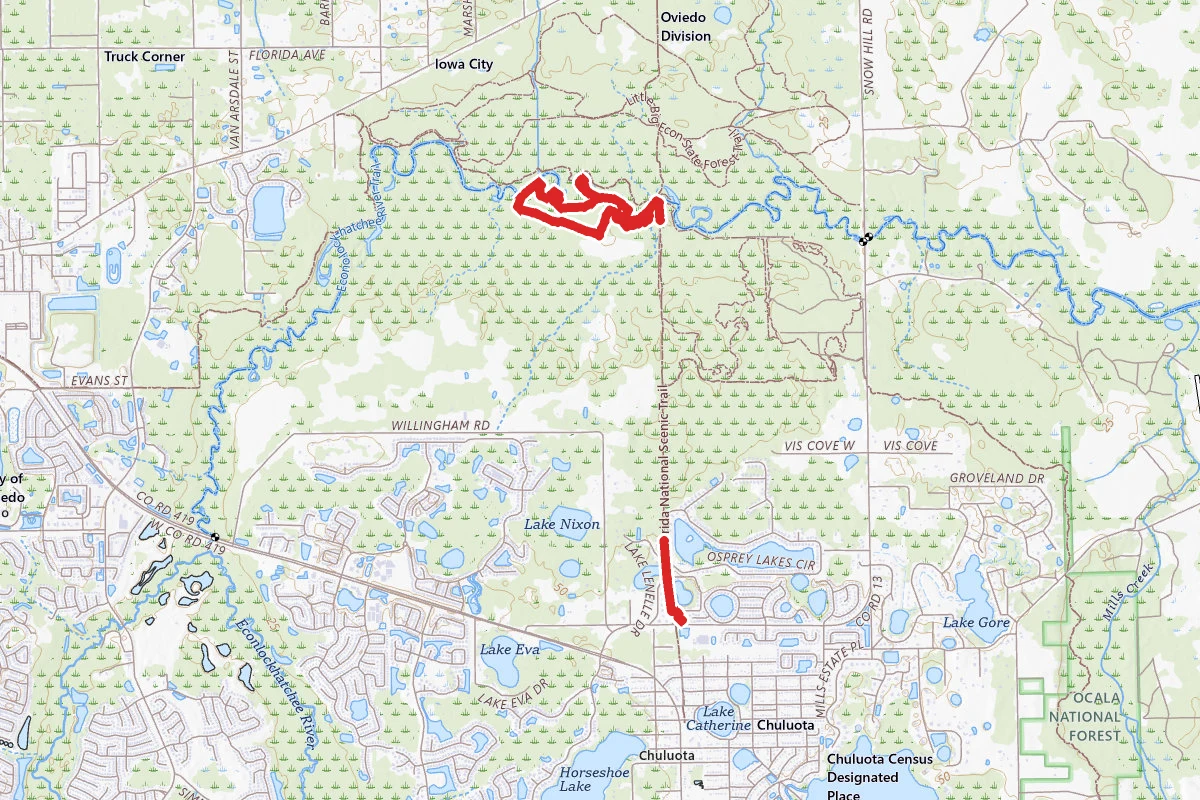 Flagler Trail to Econlockhatchee River