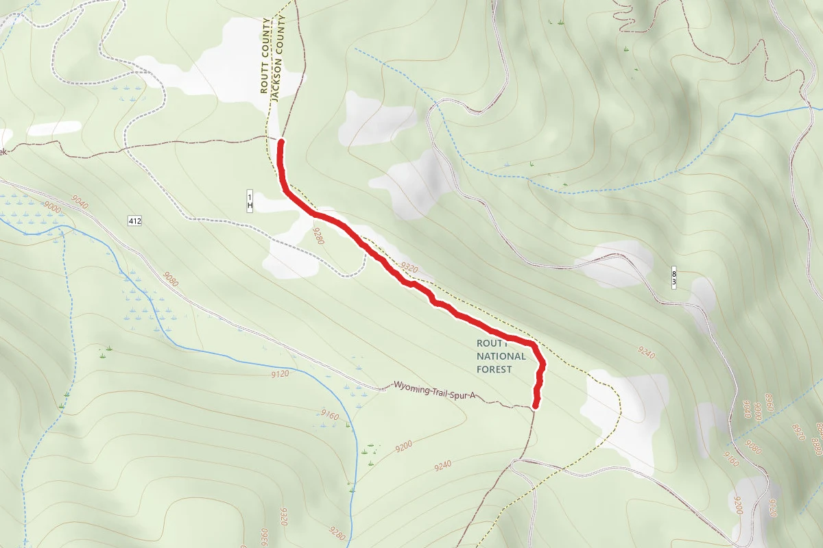 Wyoming Trail route map