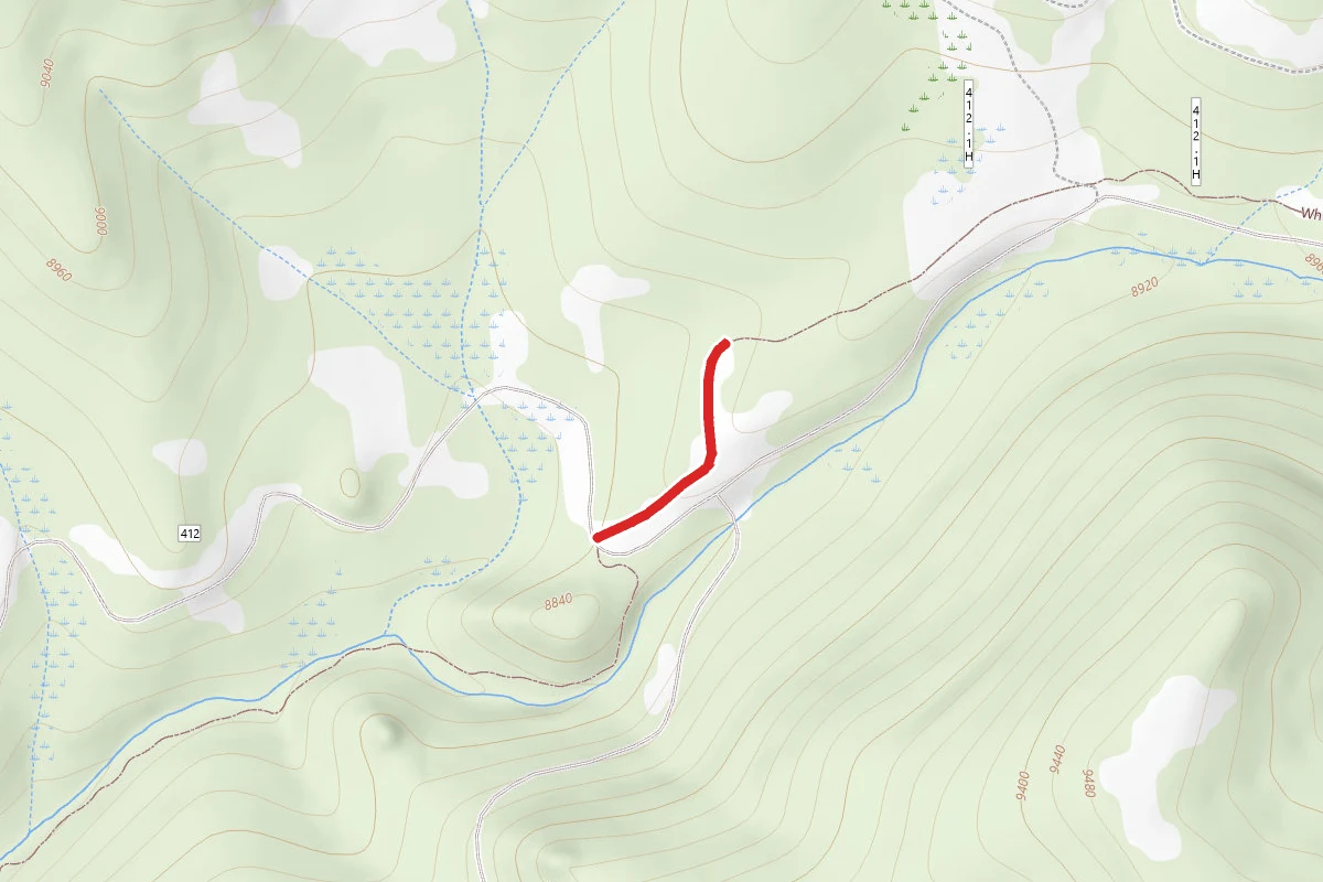 Whiskey Creek Trail route map