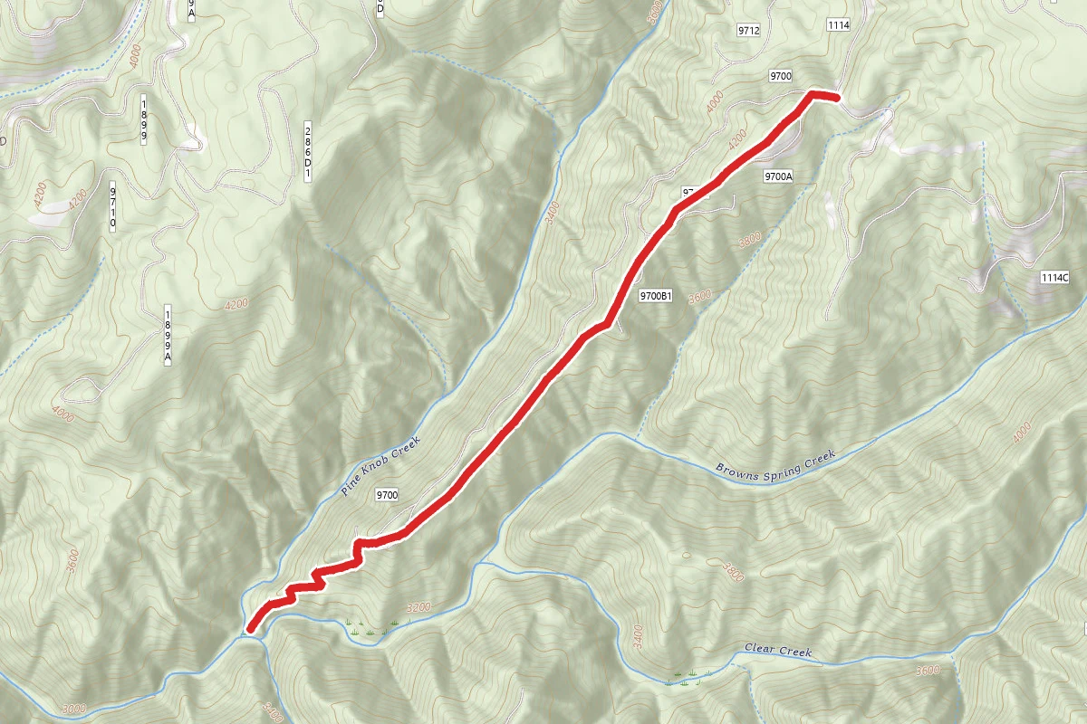 Pine Knob route map